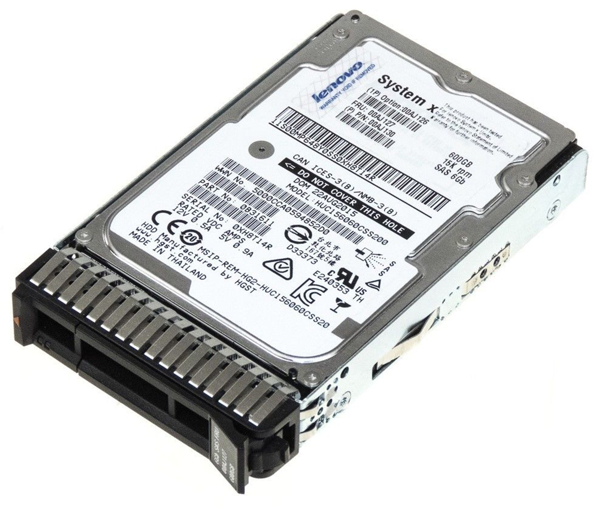 00AJ126 IBM 600GB 15K 6GB SAS 2.5" G3 HOT SWAP HDD SFF 00AJ127 — image 2