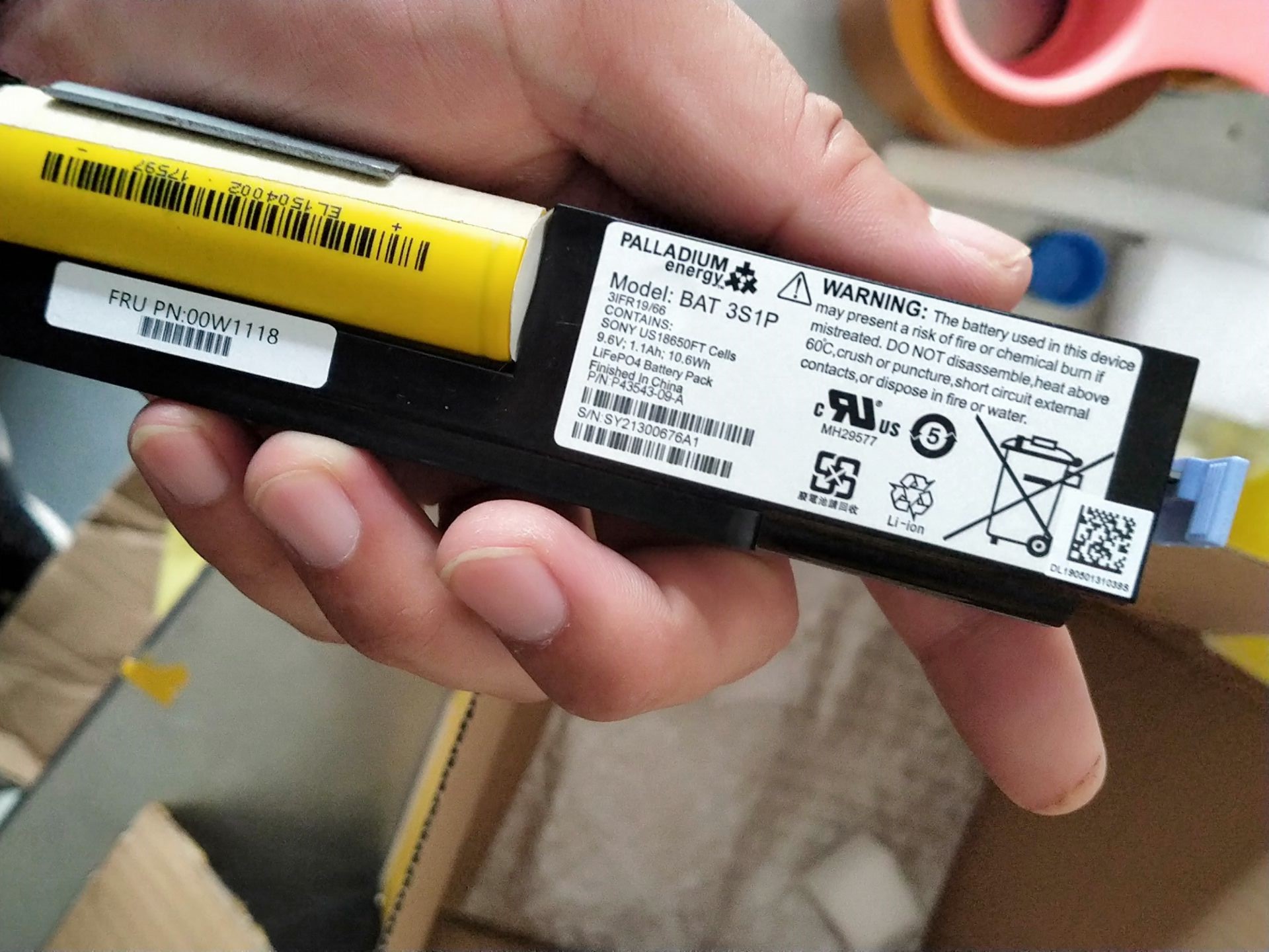 00W1118 IBM DSC3700 Battery BAT 3S1P P43543-09-A Backup Battery — image 4