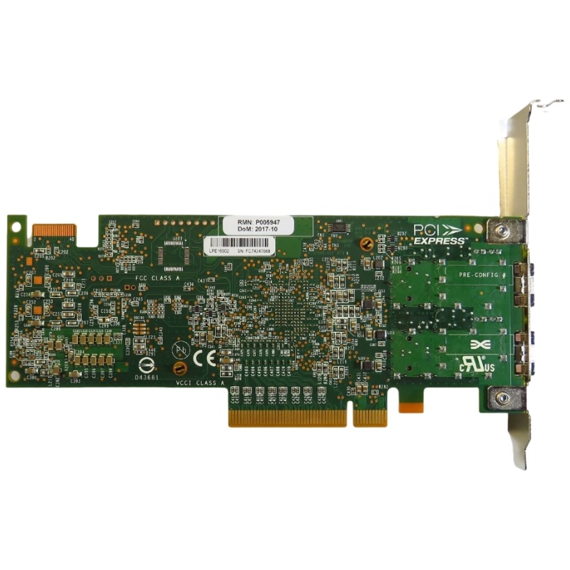 00E3496 IBM Emulex LPE16002 00E3495 577F 2-Port 16Gb HBA FIBRE CHANNEL Network Adapter card — image 3